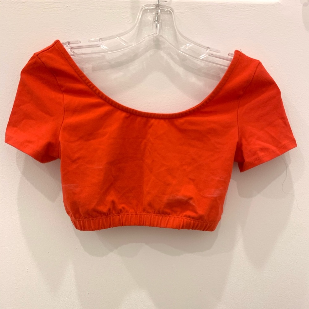 Urban Outfitters Orange Crop Top